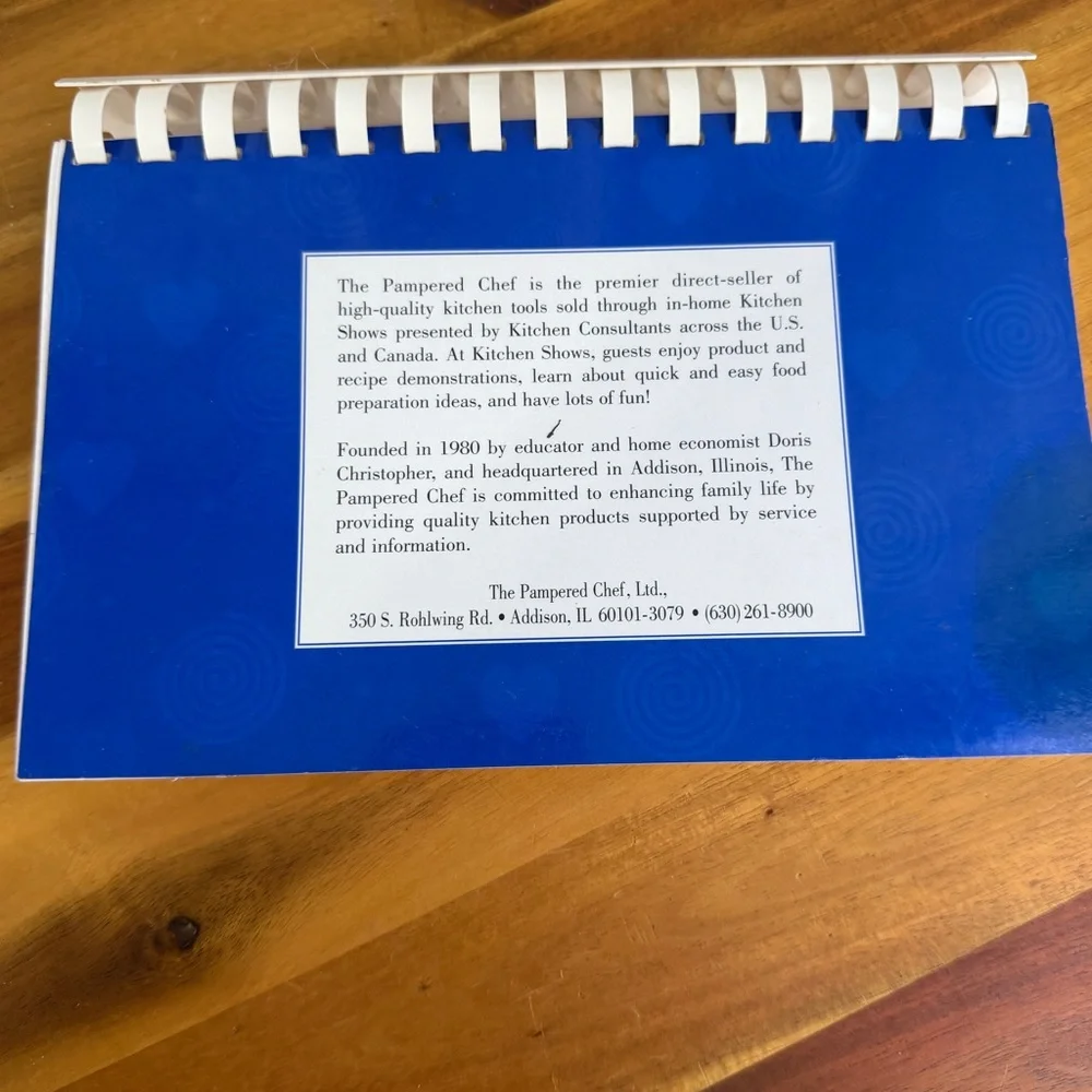 Pampered Chef recipes from the heart cookbook 1997